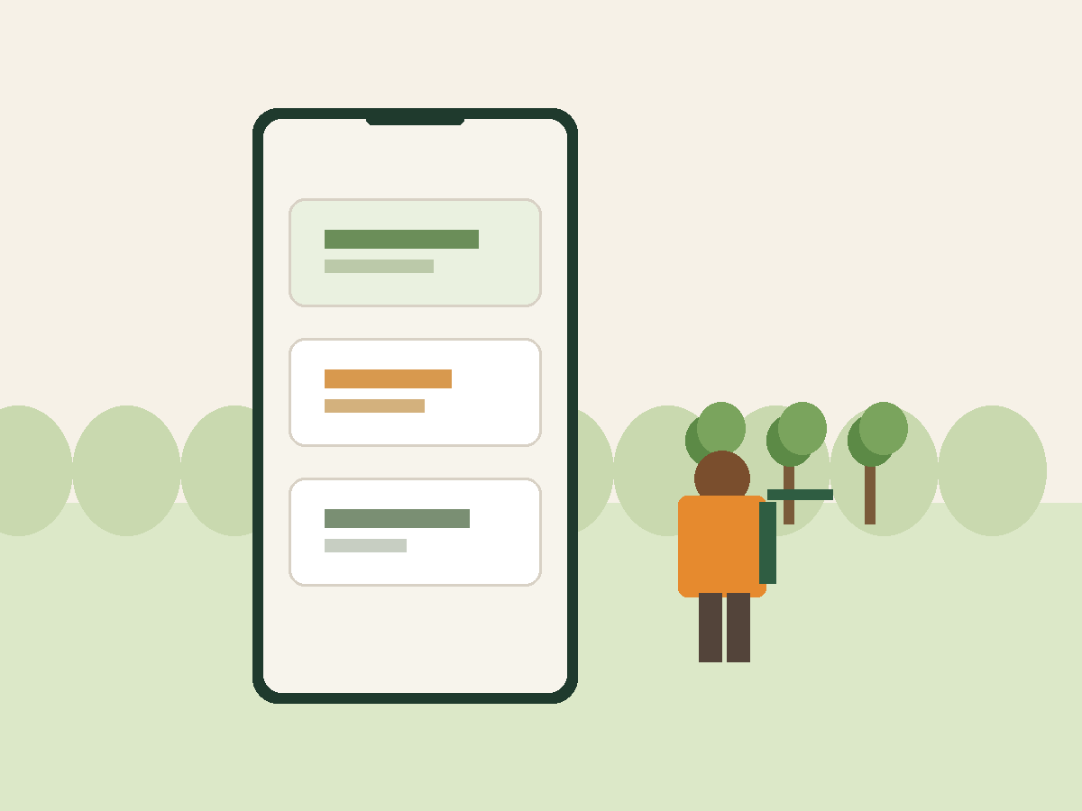 Choisir la propriété et le module avant de démarrer une activité dans l’app Seringueiro