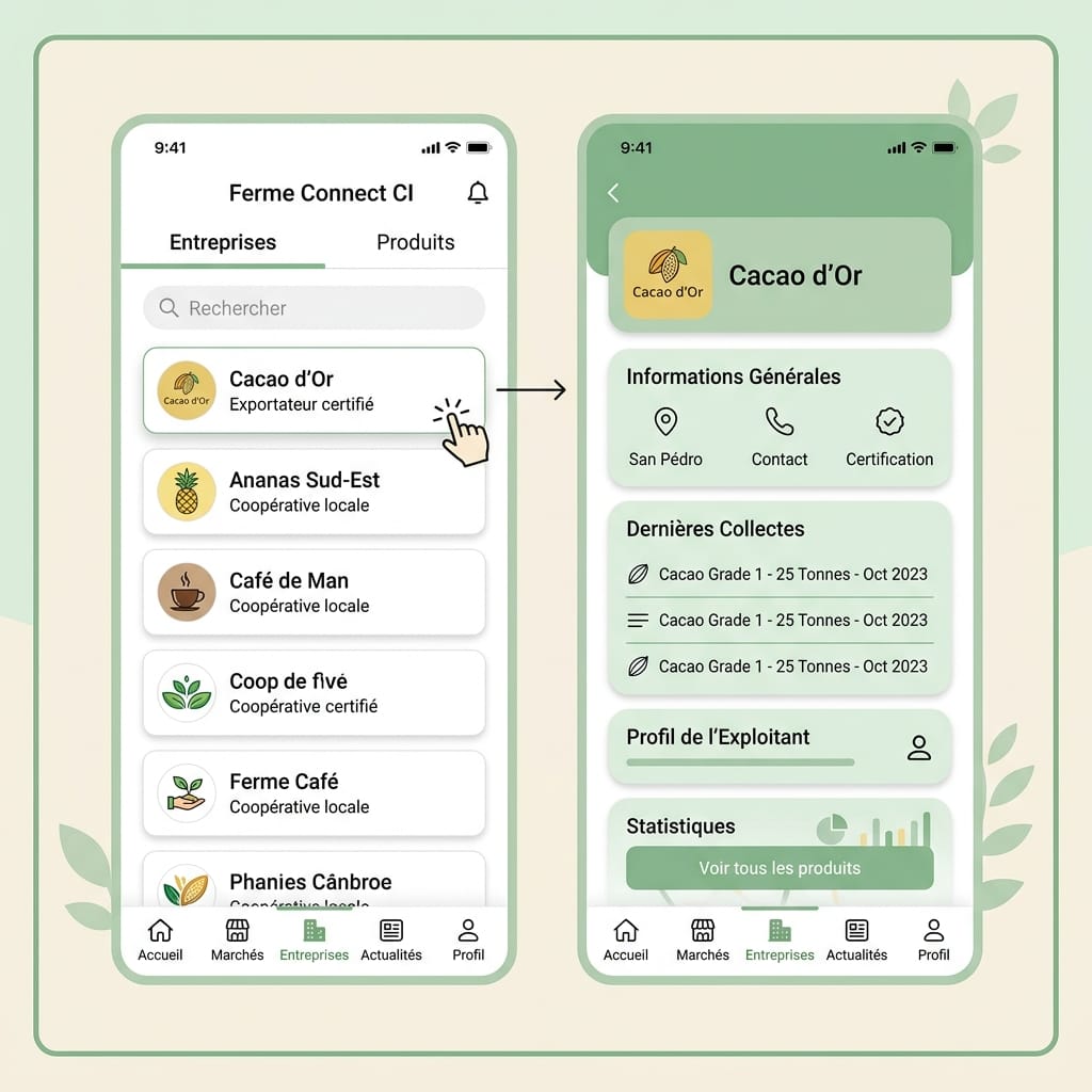 Réplica éditoriale de la liste des entreprises dans Seringueiro