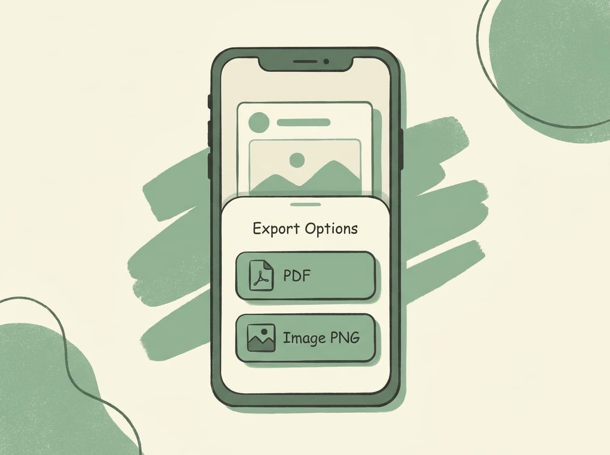 Réplica éditoriale des options de partage PDF ou image PNG de la calculatrice DRC dans Seringueiro