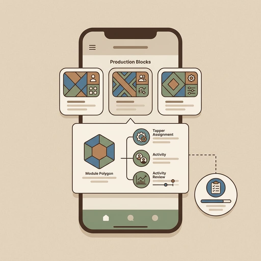 Réplica éditoriale de la relation entre score de santé, modules actifs et actions de correction dans l’app Seringueiro