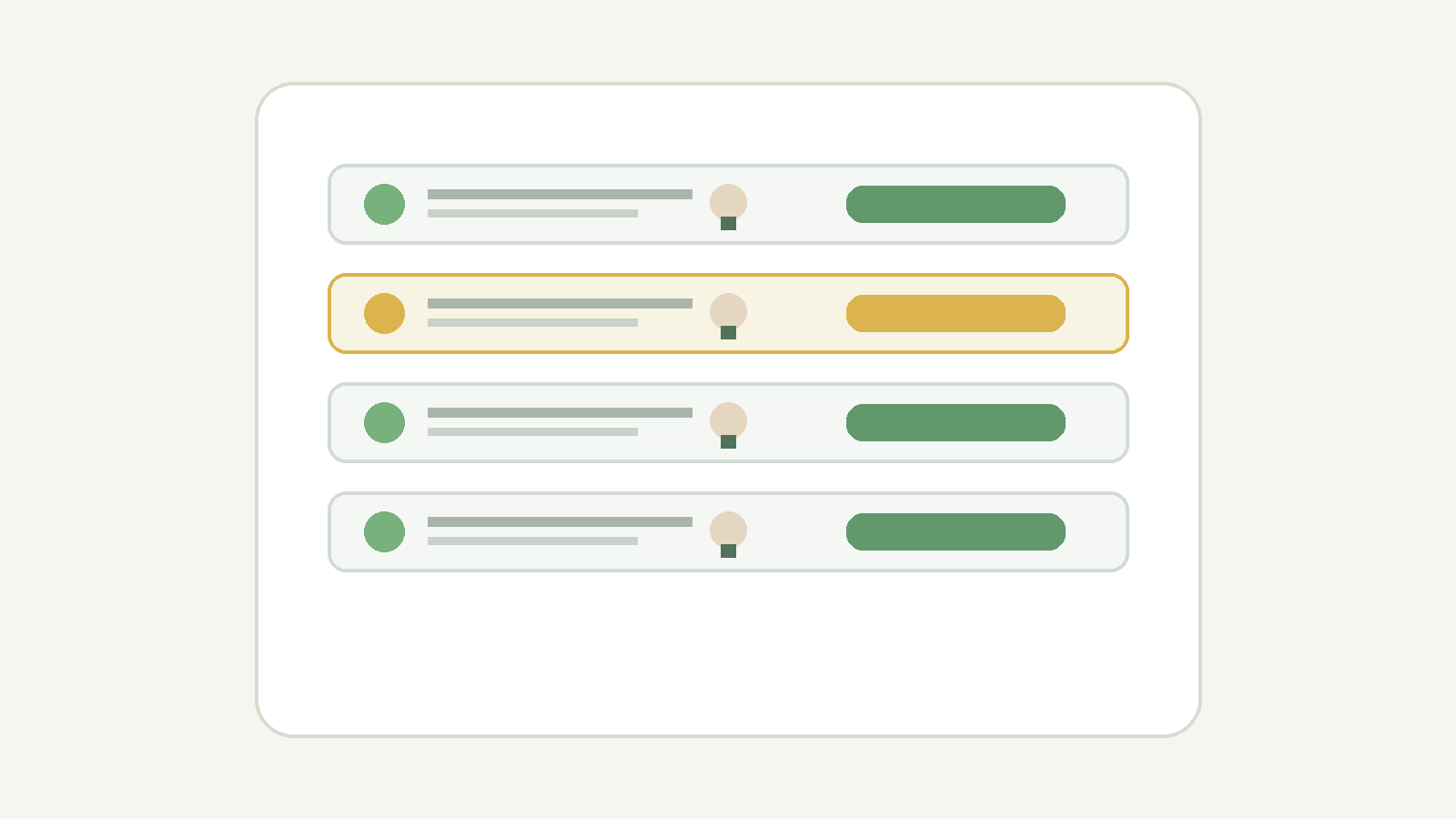 Réplica editorial d’une liste de modules avec alerte contextuelle dans l’app Seringueiro